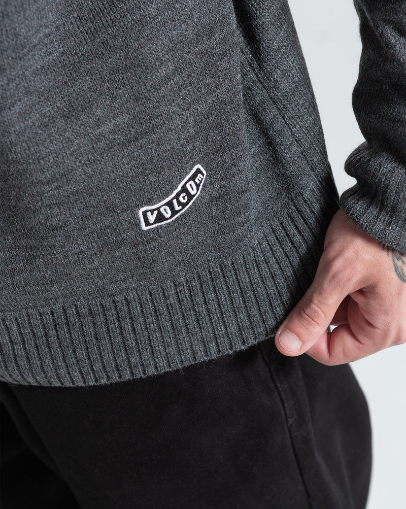 Tricot Volcom Hodad Mescla Preto