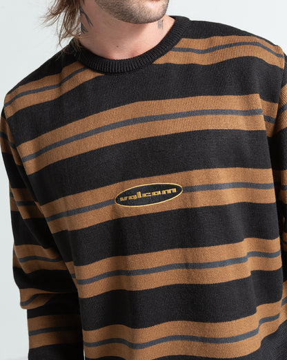 Tricot Volcom Stripestand Preto