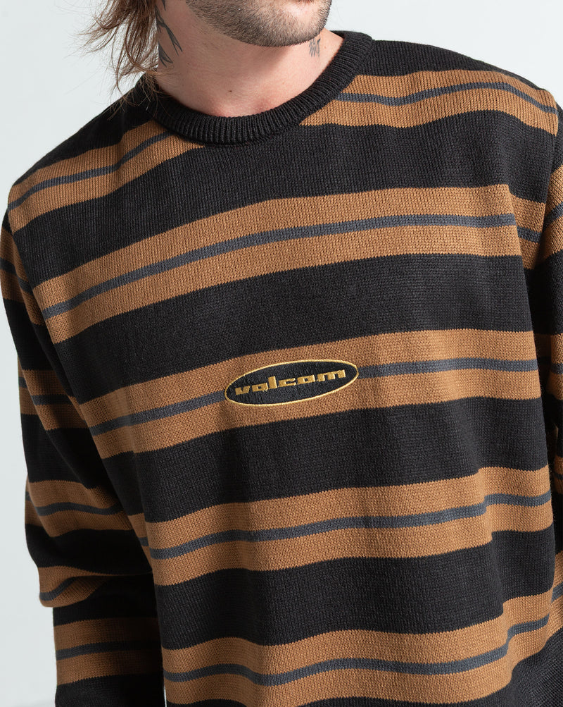 Tricot Volcom Stripestand Preto