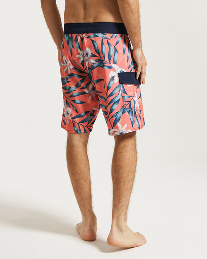 Boardshort Volcom Tropical Floral Laranja