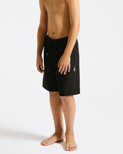 Boardshort Volcom Lido Solid Juvenil Preto