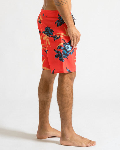 Boardshort Volcom Polly Floral Laranja