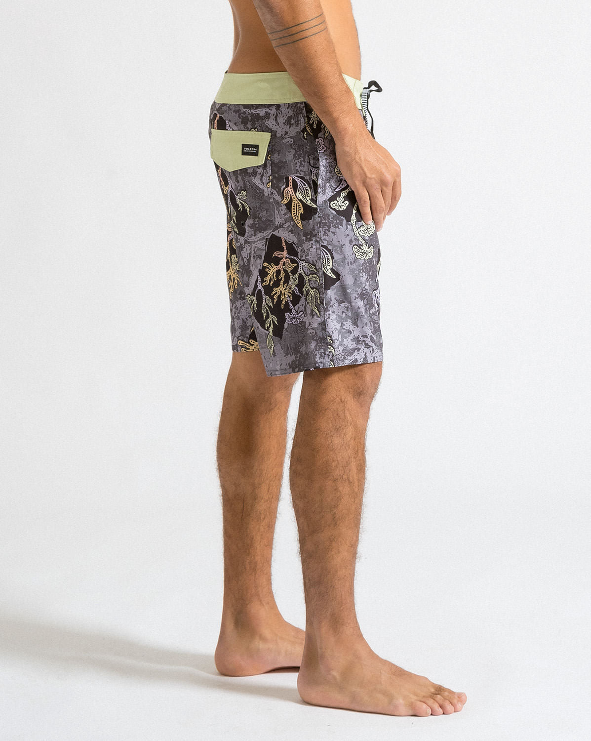 Boardshort Volcom Mashed Cinza