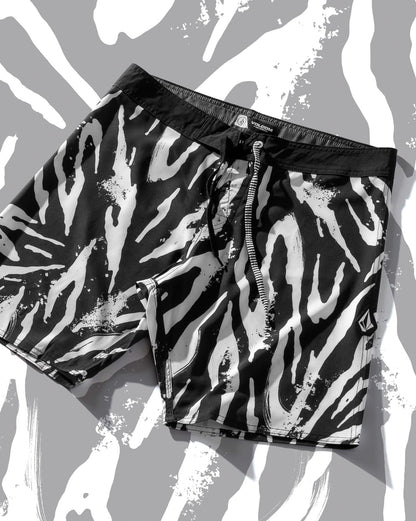 Boardshort Volcom Party Animals Preto