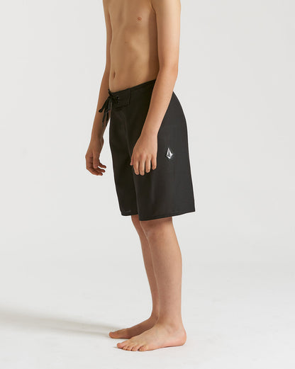 Boardshort Volcom Lido Solid Juvenil Preto