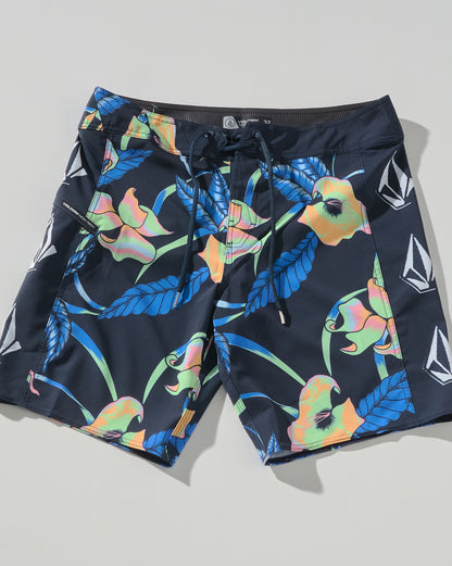 Boardshort Volcom Iconic Floral Navy