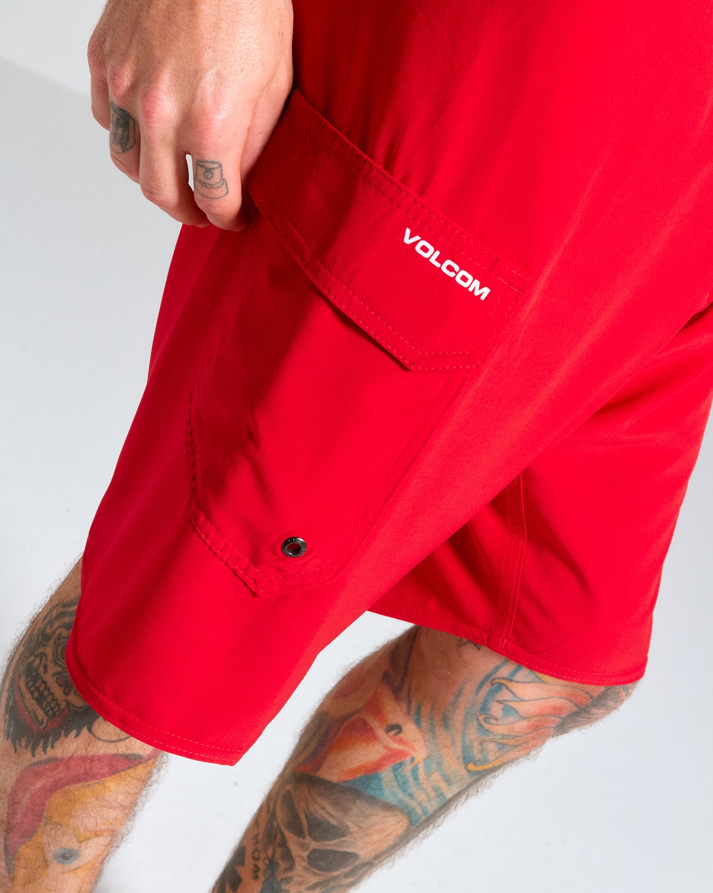 Boardshort Volcom Lido Solid Vermelho