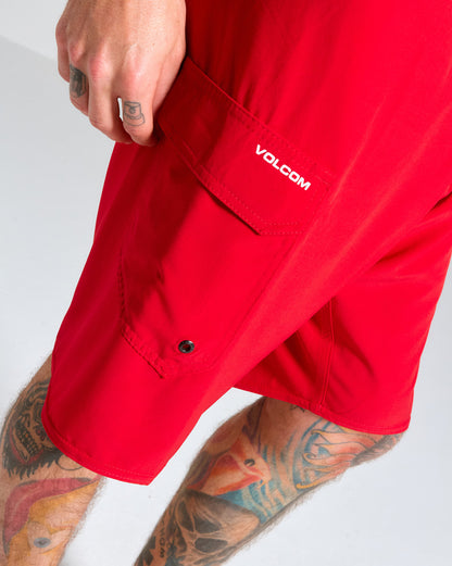 Boardshort Volcom Lido Solid Vermelho