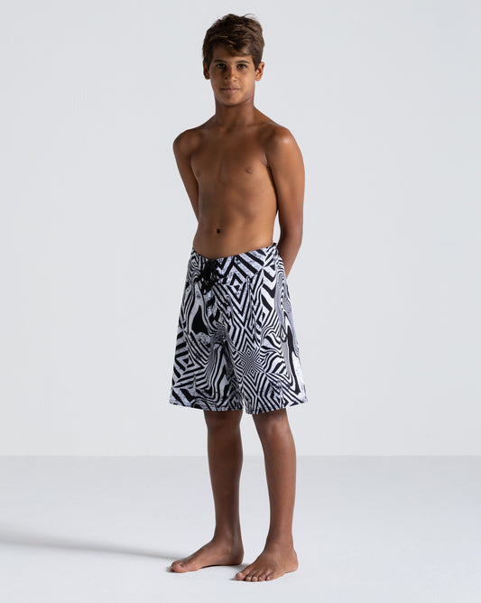 Boardshort Volcom Infusion Juvenil Preto