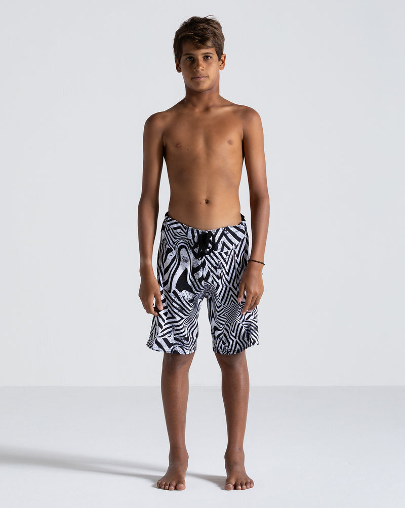 Boardshort Volcom Infusion Juvenil Preto
