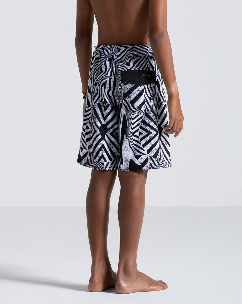 Boardshort Volcom Infusion Juvenil Preto