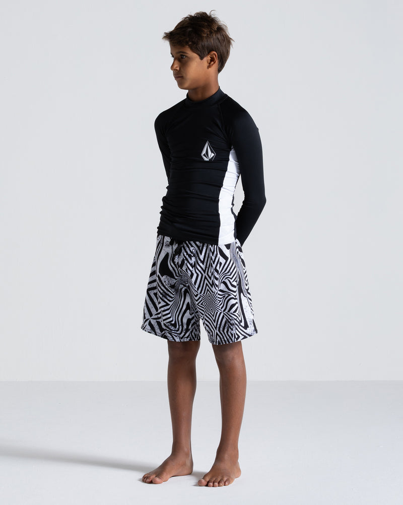 Boardshort Volcom Infusion Juvenil Preto