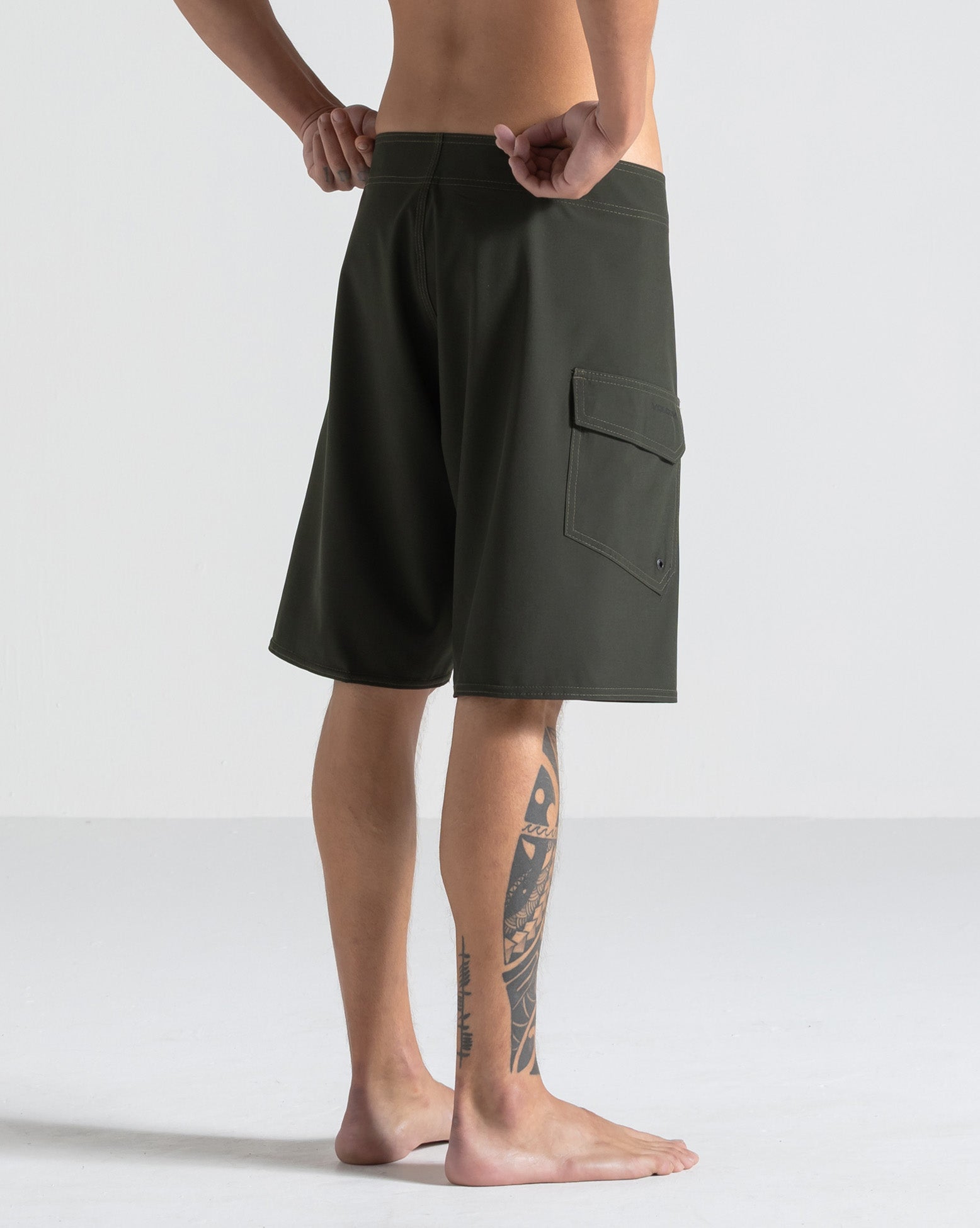 Boardshort Volcom Lido Solid Verde - Volcom Brasil - Loja Oficial