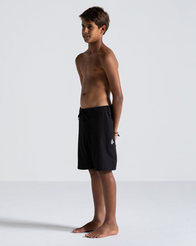 Boardshort Volcom Lido Solid Juvenil Preto