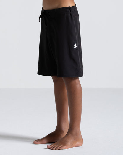 Boardshort Volcom Lido Solid Juvenil Preto