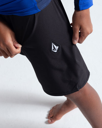 Boardshort Volcom Lido Solid Juvenil Preto
