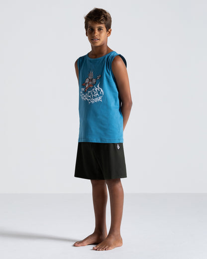 Boardshort Volcom Lido Solid Juvenil Verde