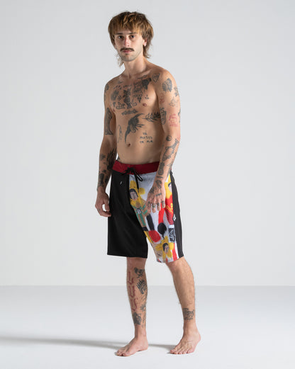 Boardshort Volcom FA x Alucinandinho The Star Won Preto