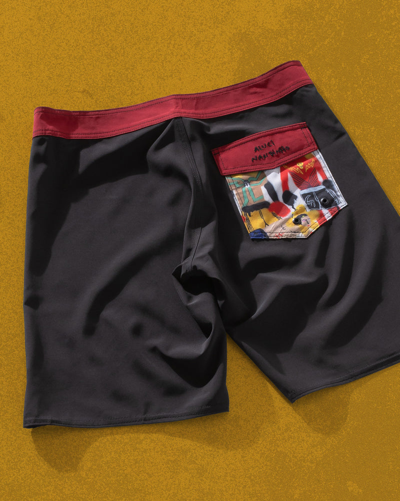 Boardshort Volcom FA x Alucinandinho The Star Won Preto