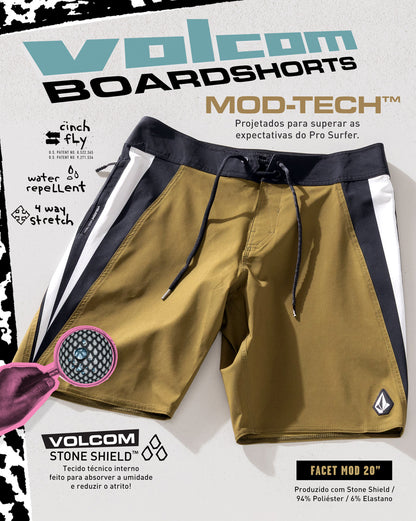 Boardshort Volcom Facet Mod 20 Sonic Green