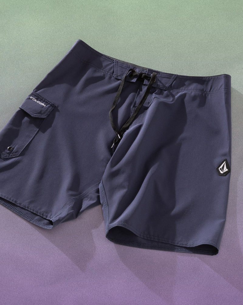 Boardshort Volcom Lido Solid Azul Escuro