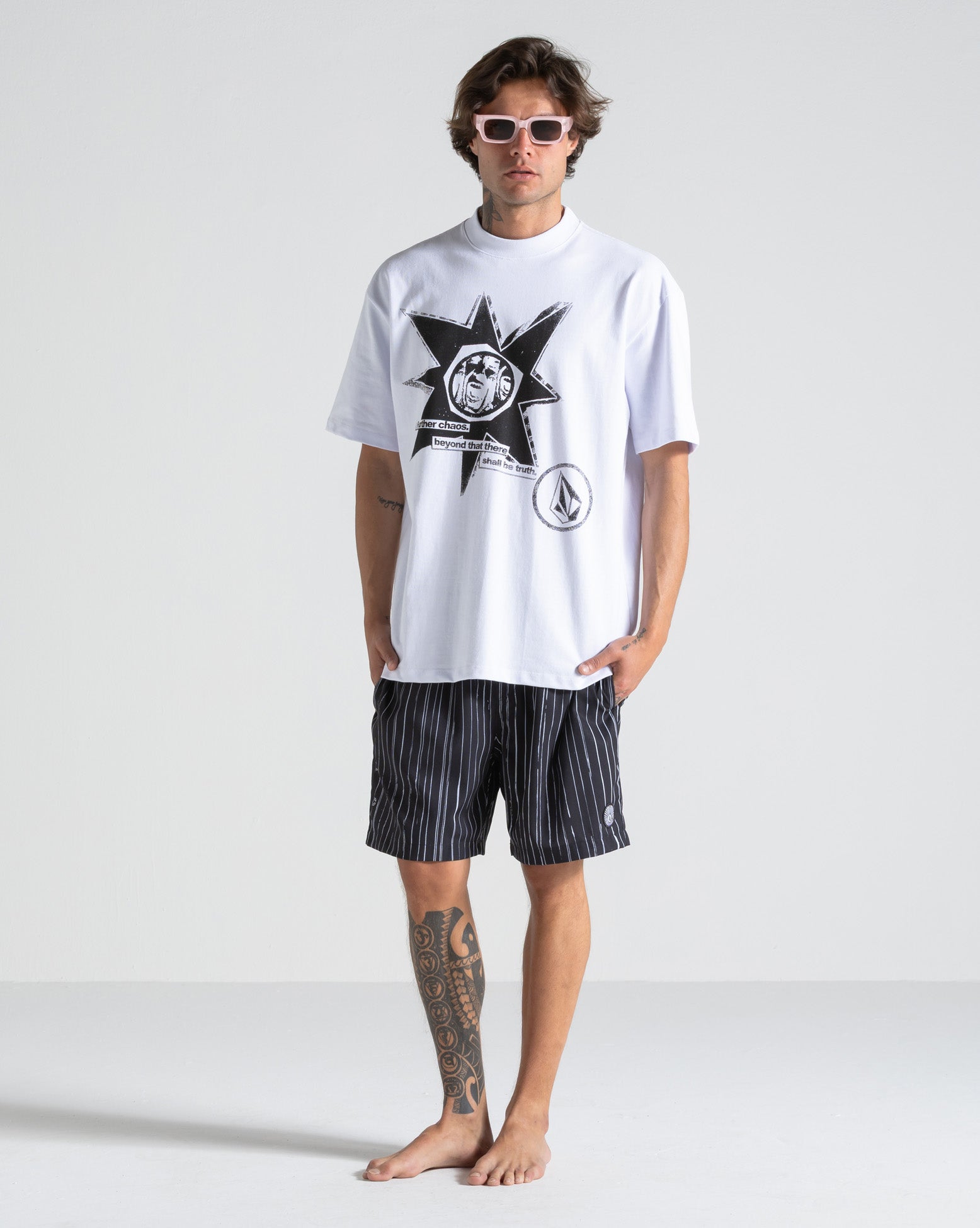 Shorts Volcom Psych Preto - Volcom Brasil - Loja Oficial