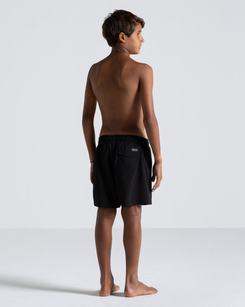 Shorts Volcom Solid Stone Juvenil Preto