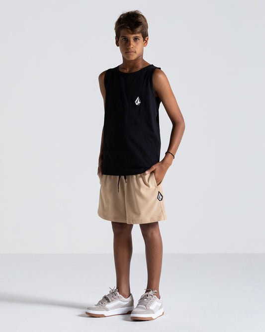 Shorts Volcom Solid Stone Juvenil Kaki