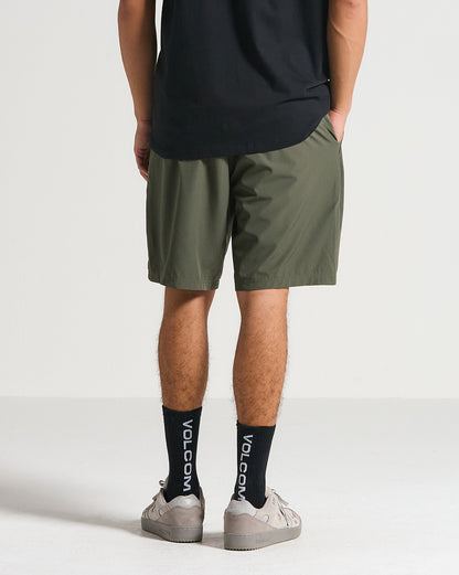 Bermuda Híbrida Volcom Cross Shred Squadron Green