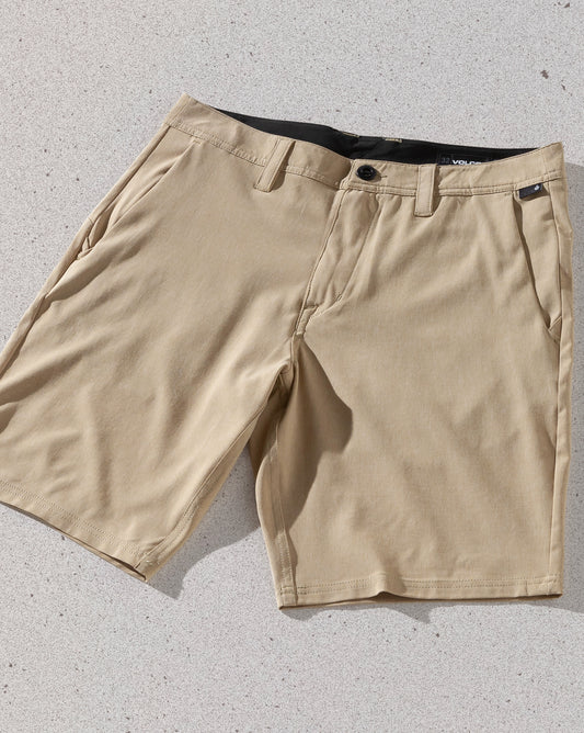 Bermuda Híbrida Volcom Cross Shred Dark Khaki