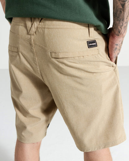 Bermuda Híbrida Volcom Cross Shred Dark Khaki