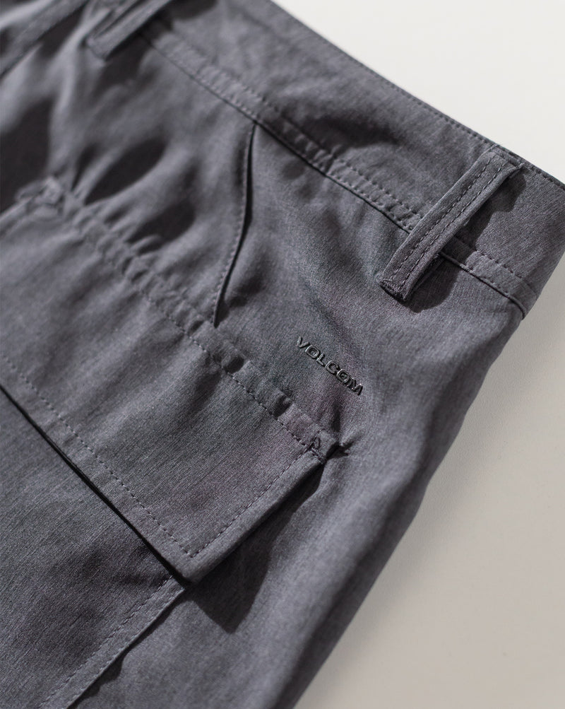 Walkshort Híbrido Volcom Thriller Hybrid Black Heather