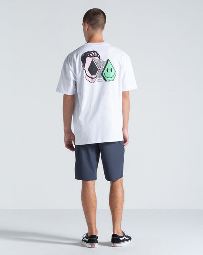 Bermuda Híbrida Volcom Frickin Cross Shred Navy