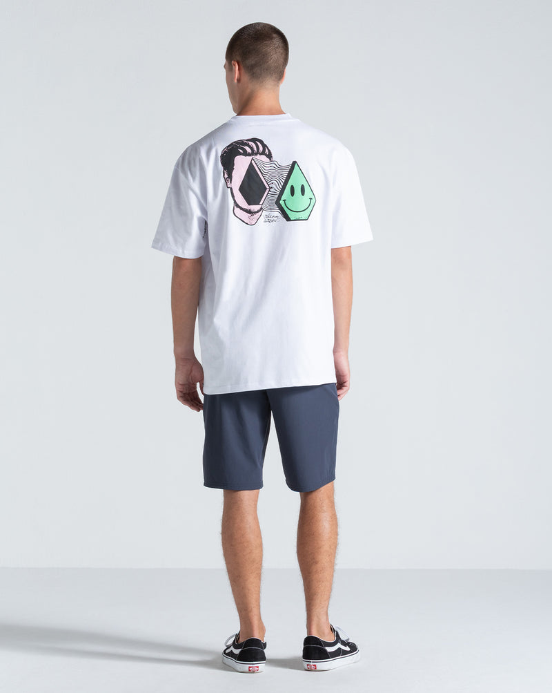 Bermuda Híbrida Volcom Frickin Cross Shred Navy