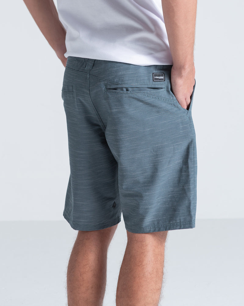 Bermuda Híbrida Volcom Slub Cross Shred Dark Slate