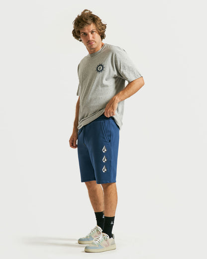 Bermuda Moletom Volcom Iconic Stone Azul