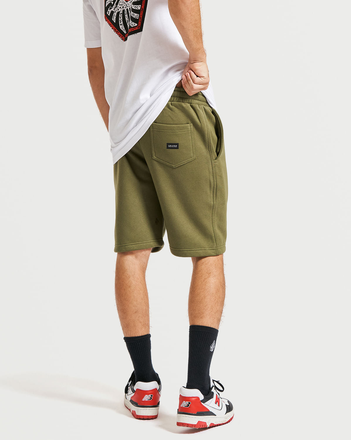 Bermuda Moletom Volcom Iconic Stone Militar