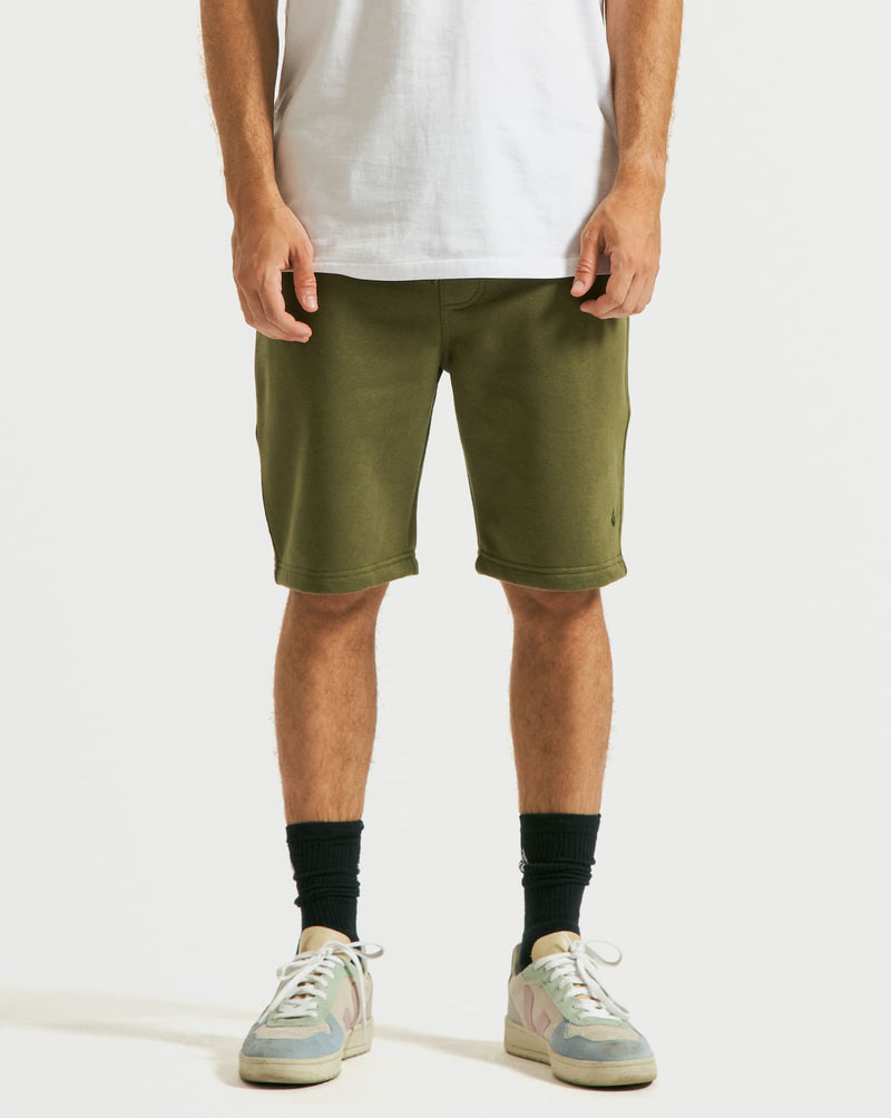 Bermuda Moletom Volcom Single Stone Militar