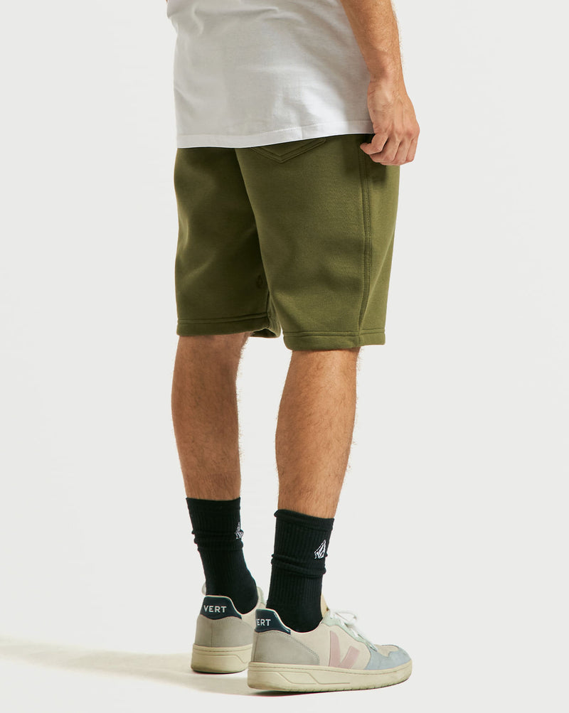 Bermuda Moletom Volcom Single Stone Militar