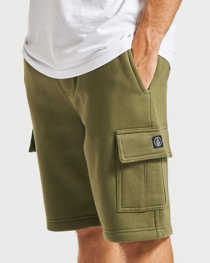 Bermuda Moletom Volcom Comf Cargo Militar