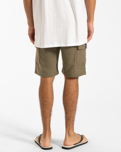 Bermuda Moletom Volcom Comf Cargo Militar