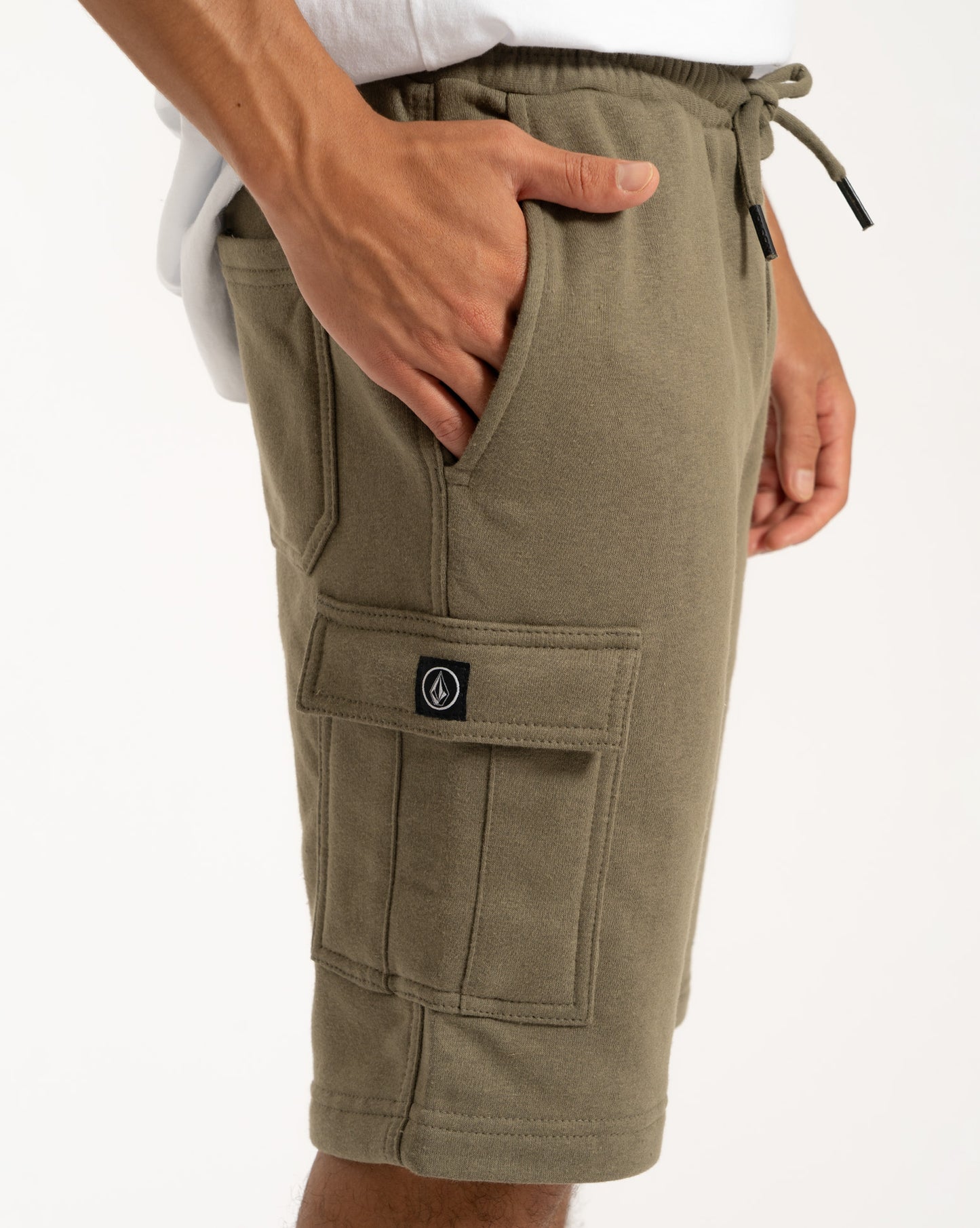 Bermuda Moletom Volcom Comf Cargo Militar