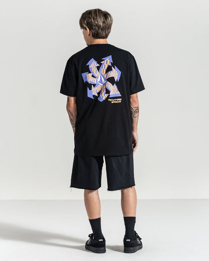 Bermuda Moletom Volcom Single Stone Preta