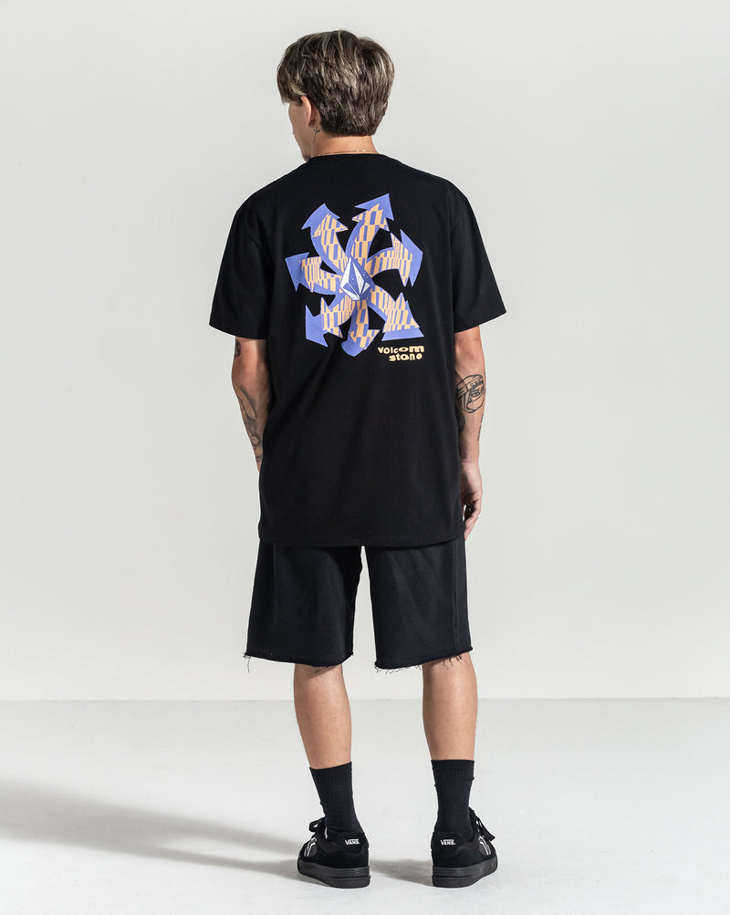 Bermuda Moletom Volcom Single Stone Preta