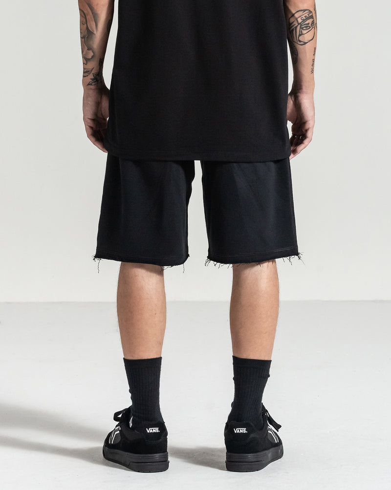 Bermuda Moletom Volcom Single Stone Preta