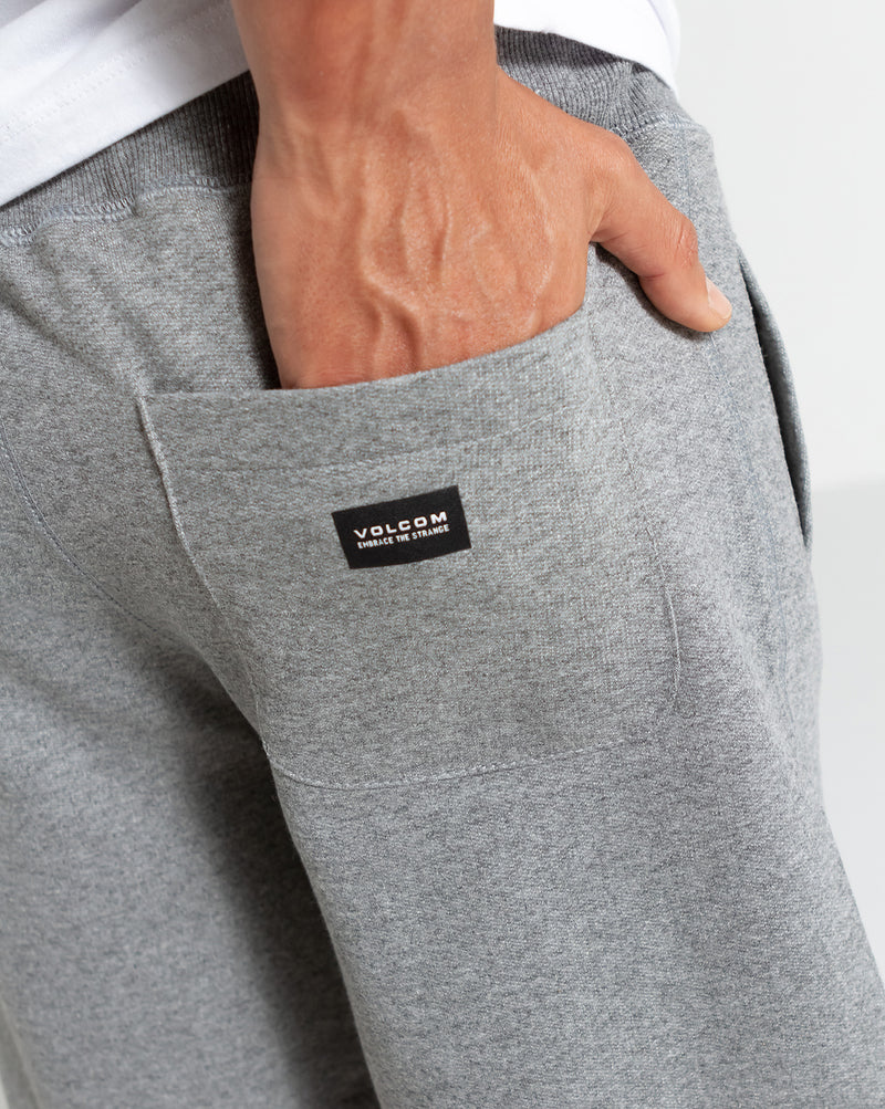 Bermuda Moletom Volcom Single Stone Cinza