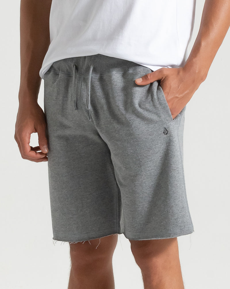 Bermuda Moletom Volcom Single Stone Cinza