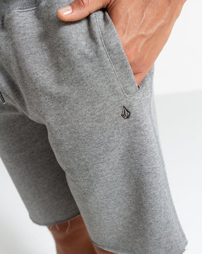 Bermuda Moletom Volcom Single Stone Cinza