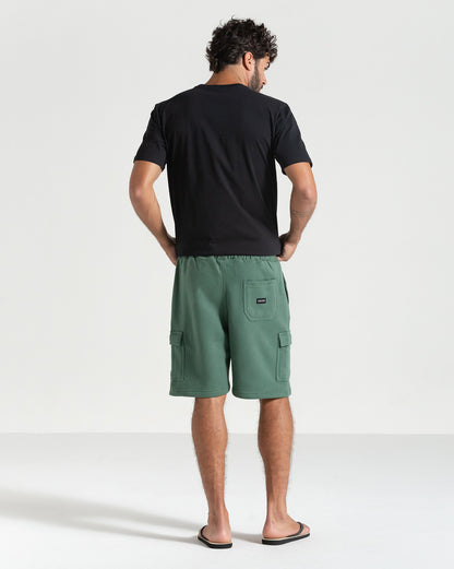Bermuda Moletom Volcom Comf Cargo Verde