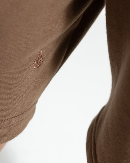 Bermuda Moletom Volcom Comf Cargo Marrom